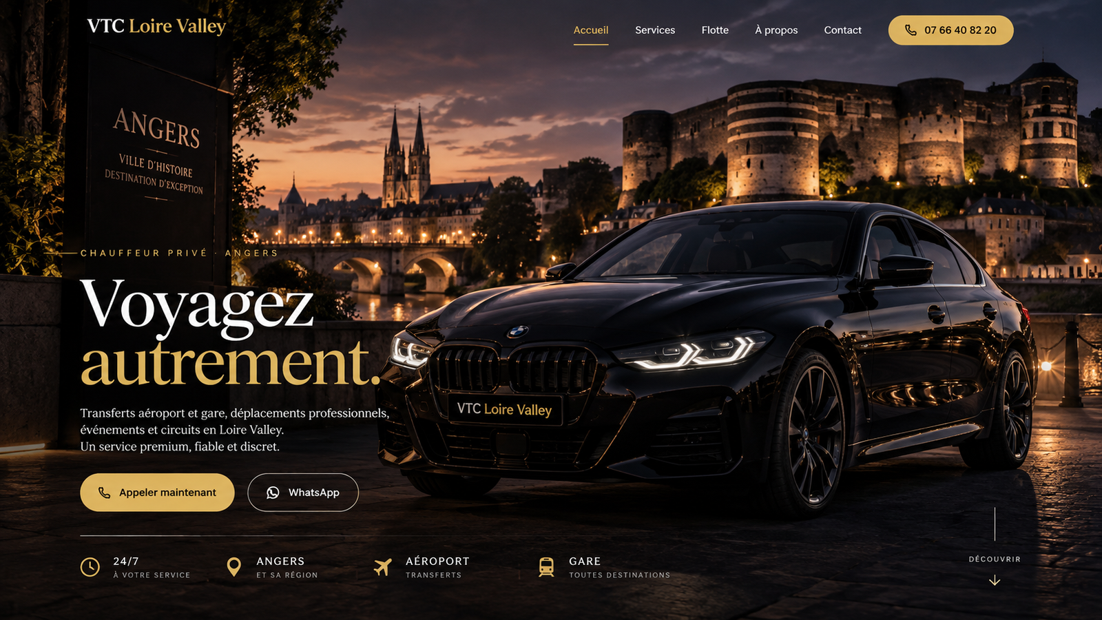 BMW VTC Loire Valley à Angers